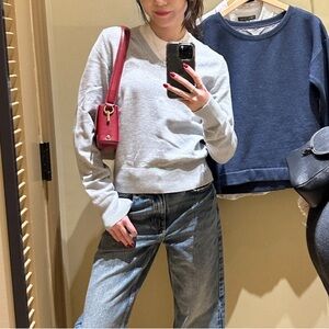 Calvin klein gray v neck sweater